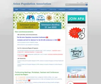 Asianpa.org(APA membership) Screenshot