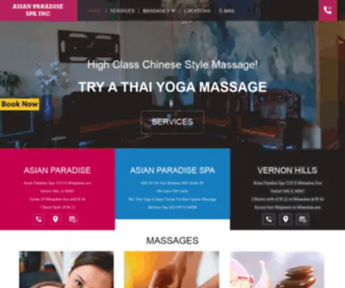 Asianparadisespa.com($10 off all Massage Naperville Location Grand Opening) Screenshot