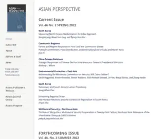 Asianperspective.org(ASIAN PERSPECTIVE) Screenshot