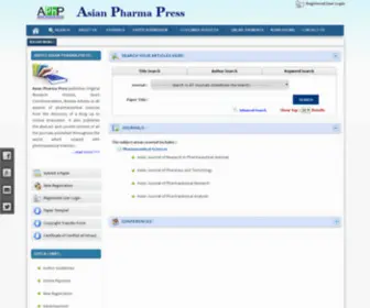 Asianpharmaonline.org( Home Page) Screenshot