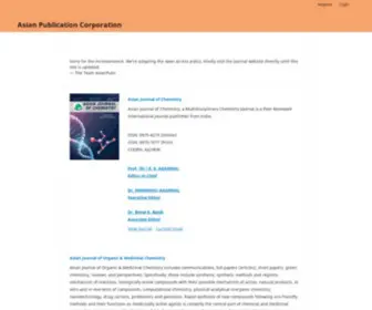 Asianpubs.org(Asian Publication Corporation) Screenshot