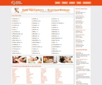 Asianspafinder.com(Asian Massage Spa Directory and Reviews) Screenshot