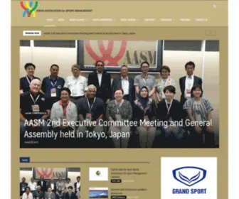 Asiansportmanagement.com(Asian Association for Sport Management) Screenshot