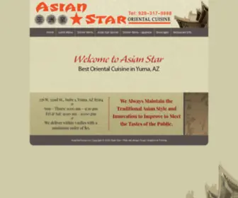 Asianstaryuma.com(Chinese Cuisine) Screenshot