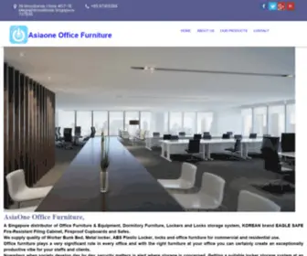 Asiaoneofficefurniture.com.sg(A Singapore distributor of Office Furniture & Equipment) Screenshot