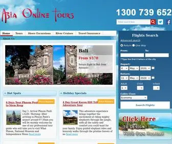 Asiaonlinetours.com.au(Asia Online Tours) Screenshot