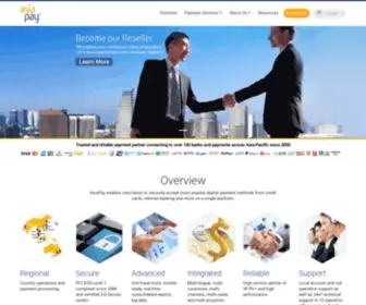 Asiapay.com(Digital Payment Service Provider) Screenshot