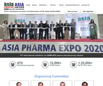 Asiapharma.org(Asia Pharma Expo 2011 Bangladesh) Screenshot