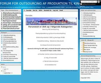 Asiaprocom.dk(FORUM FOR OUTSOURCING AF PRODUKTION TIL KINA) Screenshot