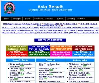 Asiaresult.com(Naukari 2021) Screenshot