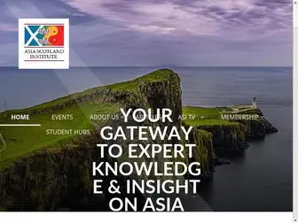 Asiascot.com(Asia Scotland Institute) Screenshot