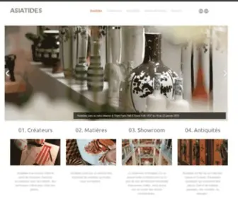 Asiatides.com(Objets & mobiliers de créateurs) Screenshot