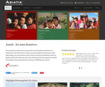 Asiatik.ch(Ihr Asien Reisebüro mit einem Höchstmass an Know) Screenshot