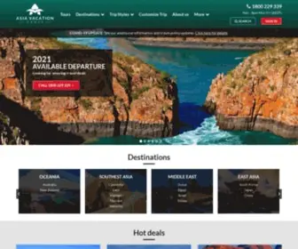 Asiavacationgroup.co.nz(Tours To Asia From Australia) Screenshot