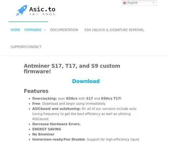 Asic.to(AutoTuning Overclock Firmware S19) Screenshot