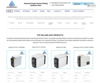Asicminermarket.com(ASIC Miner Market) Screenshot