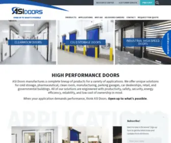 Asidoors.com(Manufactures doors for pharmaceutical) Screenshot