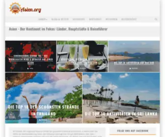 Asien.org(Der Kontinent im Fokus) Screenshot