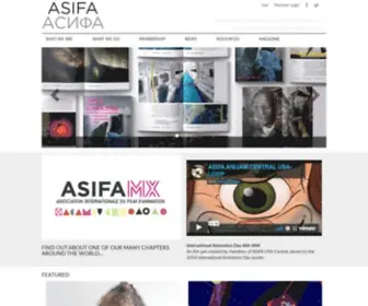 Asifa.net(The International Animated Film Society) Screenshot