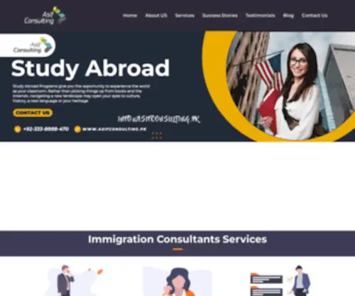 Asifconsulting.pk(Immigration Student & Visa consultants) Screenshot