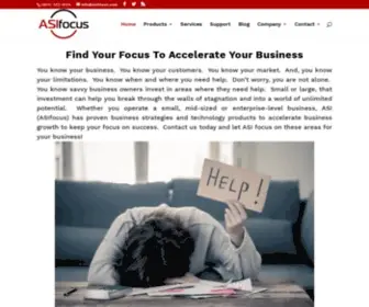 Asifocus.com(ASIfocus helps you accelerate your business to maximize success) Screenshot