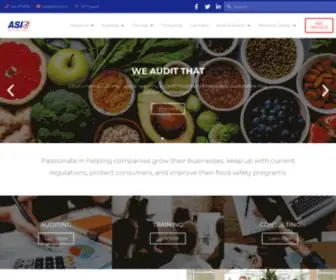 Asifood.com(ASI Food Safety) Screenshot