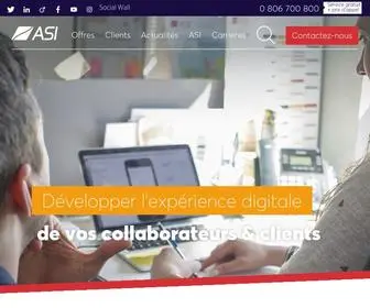 Asi.fr(Digitalisation, business intelligence, intranet collaboratif, développement d'application) Screenshot