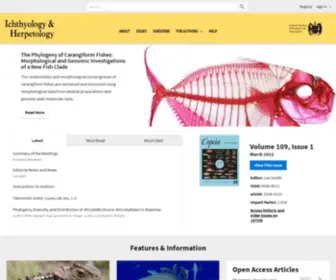 Asihcopeiaonline.org(Ichthyology & Herpetology) Screenshot