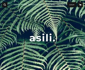 Asili-Japan.com("asili"の語源はスワヒリ語) Screenshot