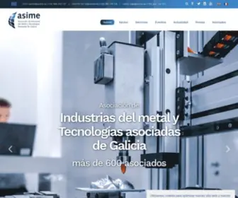 Asime.es(Asociación de Industrias del Metal y Tecnologías Asociadas de Galicia) Screenshot