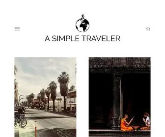 Asimpletraveler.com(A Simple Traveler) Screenshot