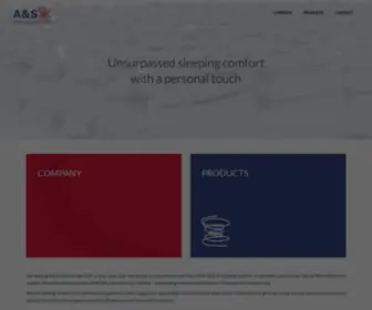 Asinnersprings.com(A&S Innersprings USA) Screenshot