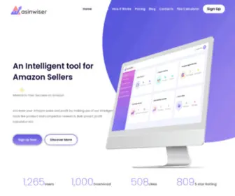 Asinwiser.com(An Intelligent tool for Amazon Sellers) Screenshot