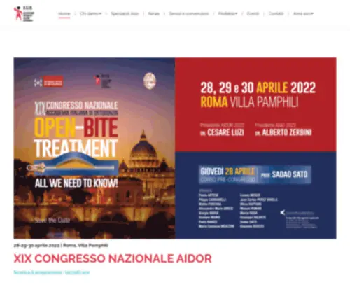 Asio-Online.it(Associazione Specialisti Italiani in Ortodonzia) Screenshot