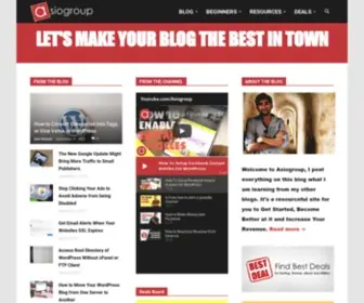 Asiogroup.net(Blogging Tips and Recommendations to Start Blogging) Screenshot