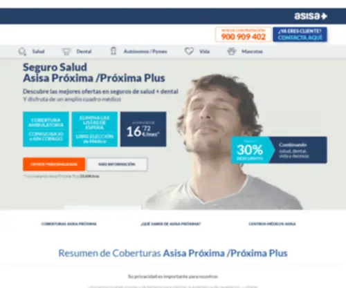 Asisa-Salud.com(Asisa Salud) Screenshot