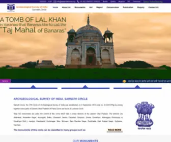 Asisarnathcircle.org(Archaeological Survey of India Sarnath Circle) Screenshot