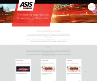 Asisbenelux.eu(ASIS International Benelux Chapter The ASIS International Benelux Chapter) Screenshot