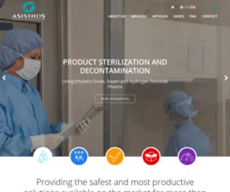 Asisthos.com.ar(Esterilización y descontaminación especializada) Screenshot