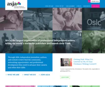 Asja.org(American Society of Journalists and Authors) Screenshot
