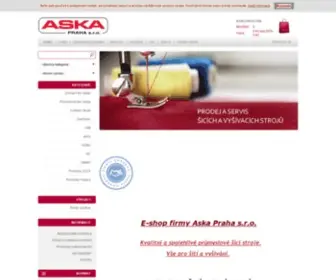 Aska.cz(Prodej a servis průmyslových šicích strojů) Screenshot