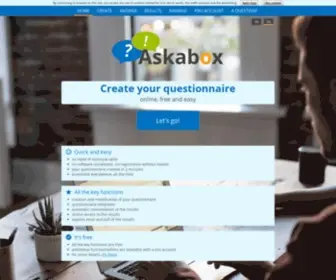 Askabox.com(Create your questionnaire) Screenshot