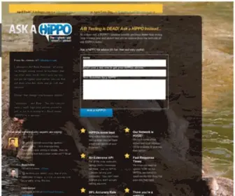 Askahippo.com(A/B Testing is DEAD) Screenshot
