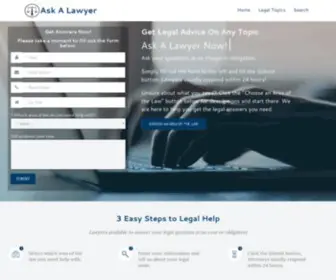 Askalawyer.com(Ask A Lawyer 2.0) Screenshot