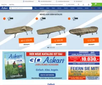 Askari-Sport.com(Willkommen in Europas führendem Online Angelshop) Screenshot