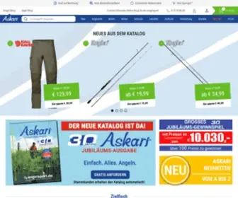 Askari.at(Willkommen in Europas führendem Online Angelshop) Screenshot