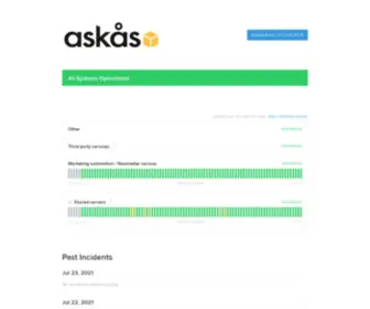 Askasdrift.se(Askas Status) Screenshot