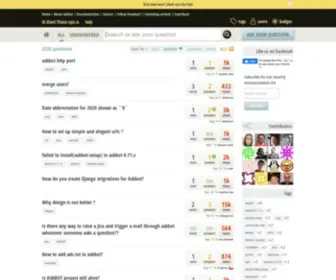Askbot.org(Create your own Q&A) Screenshot