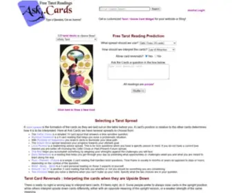 ASK.cards(Get a free computerized tarot card reading. Choose from a variety of decks and spreads) Screenshot