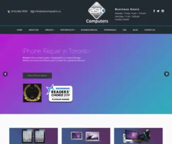 Askcomputers.ca(Cell Phone Repairs) Screenshot